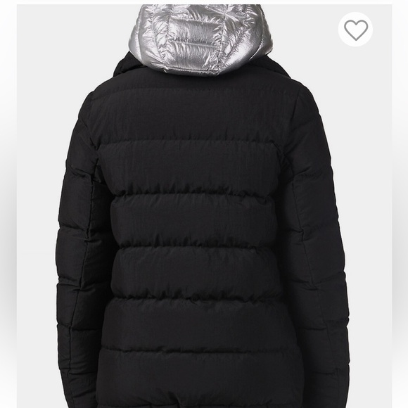 Pajar NWT Channel quilted puffer jacket with a hooded bib and duck down fill XS. - Picture 3 of 16